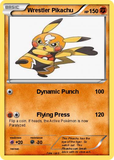 Pokemon Wrestler Pikachu