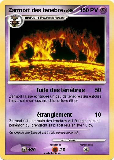 Pokemon Zarmort des tenebre