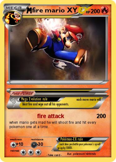 Pokemon fire mario XY