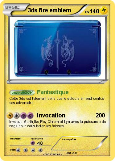 Pokemon 3ds fire emblem
