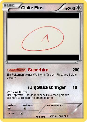 Pokemon Glatte Eins