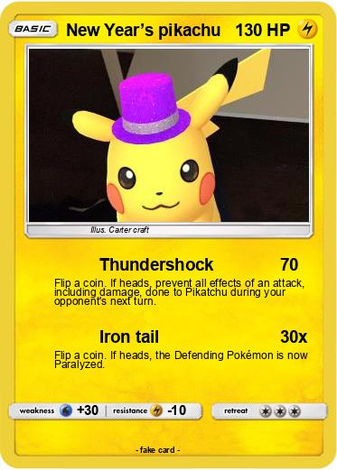 Pokemon New Year’s pikachu