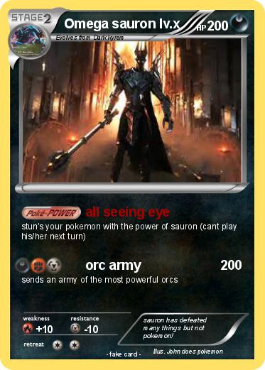 Pokemon Omega sauron lv.x