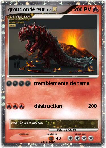 Pokemon groudon téreur