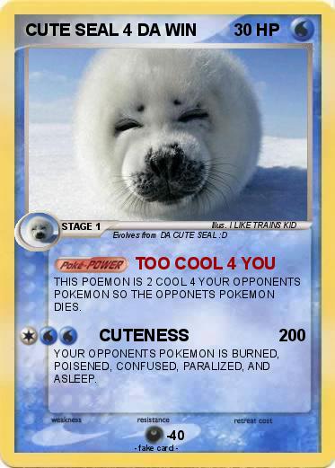 Pokemon CUTE SEAL 4 DA WIN