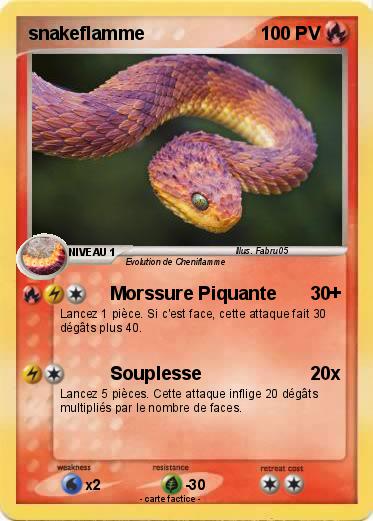 Pokemon snakeflamme