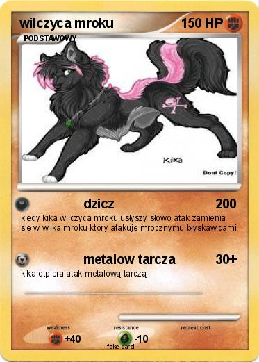 Pokemon wilczyca mroku