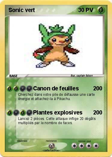 Pokemon Sonic vert