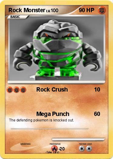Pokemon Rock Monster