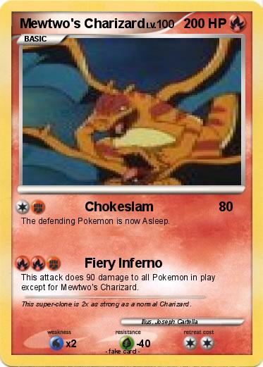 Pokemon Mewtwo's Charizard