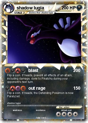 Pokemon shadow lugia