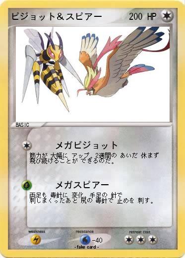 Pokemon ピジョット＆スピアー