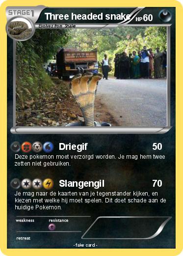 Pokemon Three headed snake