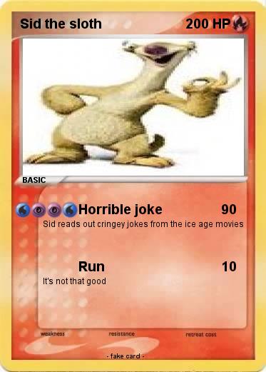 Pokemon Sid the sloth