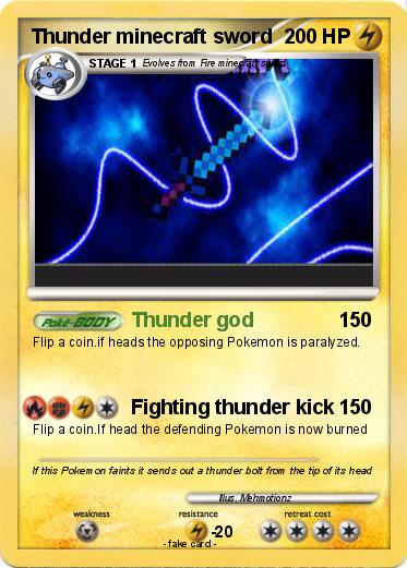 Pokemon Thunder minecraft sword