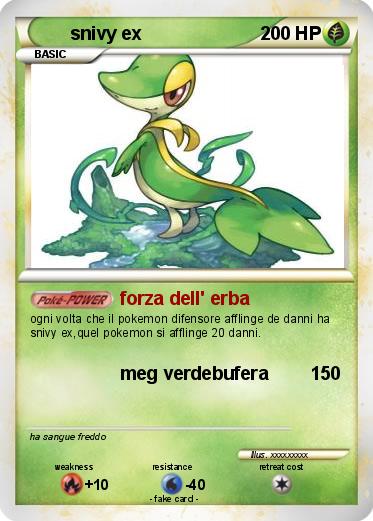 Pokemon snivy ex