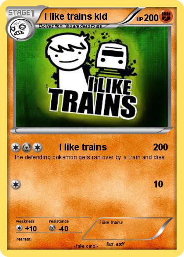 Pokemon I like trains kid