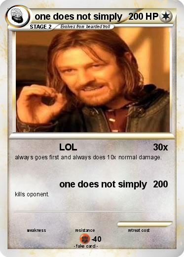 Pokemon one does not simply