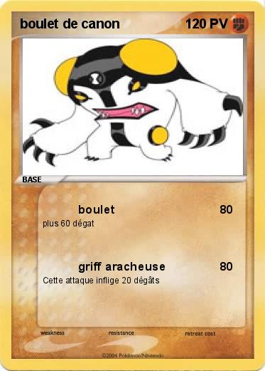 Pokemon boulet de canon