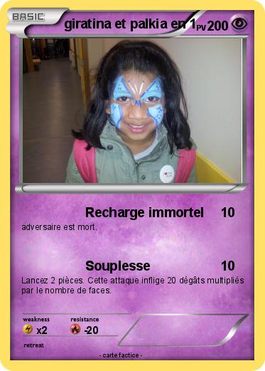 Pokemon giratina et palkia en 1