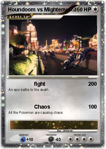 Pokemon Houndoom vs Mightenya