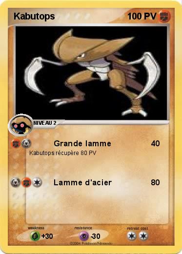 Pokemon Kabutops