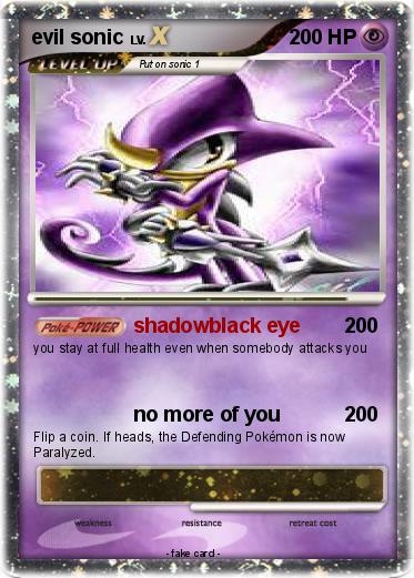 Pokemon evil sonic