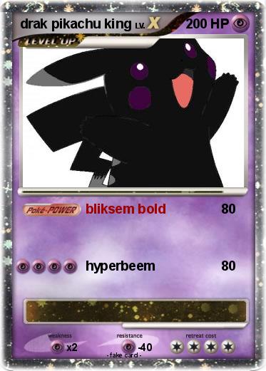 Pokemon drak pikachu king