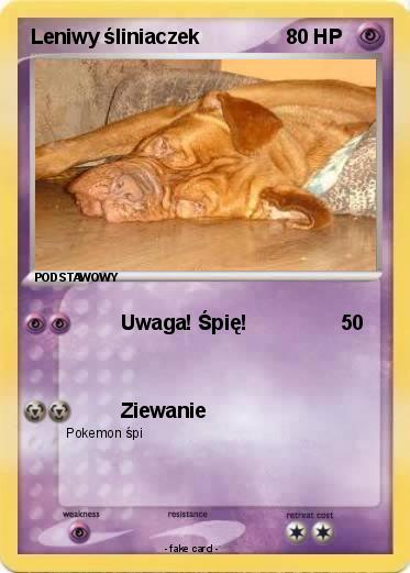 Pokemon Leniwy śliniaczek