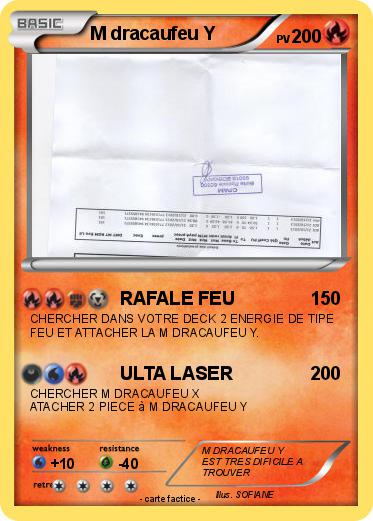 Pokemon M dracaufeu Y