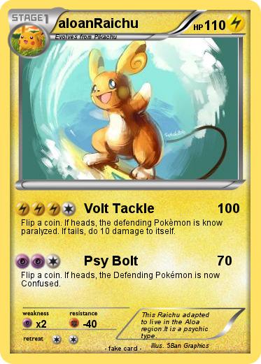 Pokemon aloanRaichu
