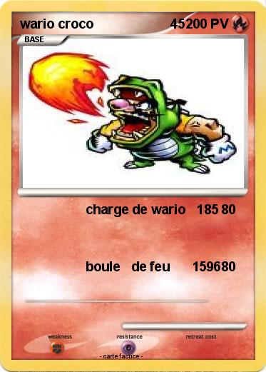 Pokemon wario croco                     45