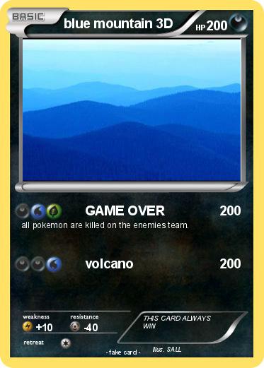 Pokemon blue mountain 3D