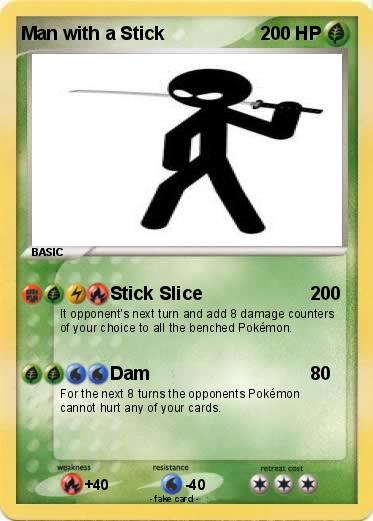 Pokemon Man with a Stick