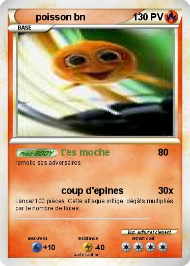 Pokemon poisson bn