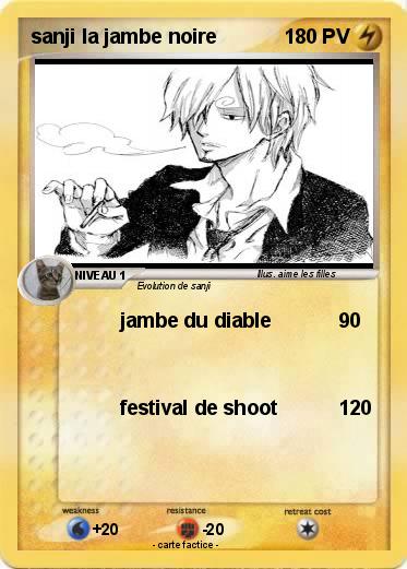 Pokemon sanji la jambe noire