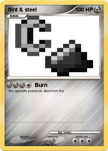 Pokemon flint & steel