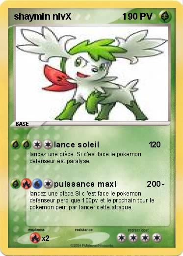 Pokemon shaymin nivX                    1