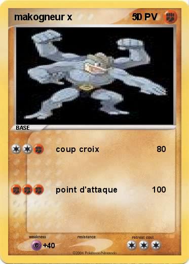 Pokemon makogneur x                        1