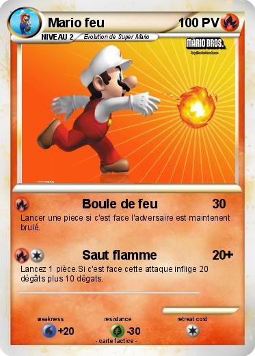 Pokemon Mario feu