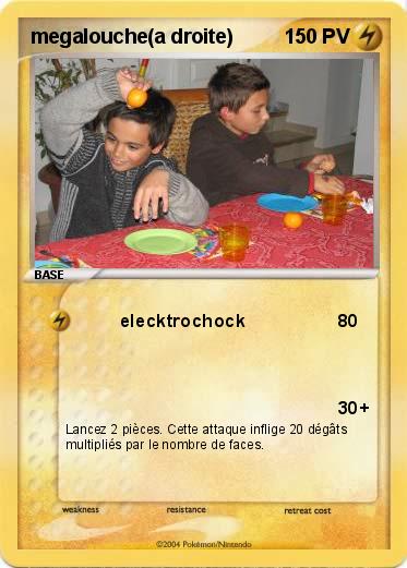 Pokemon megalouche(a droite)