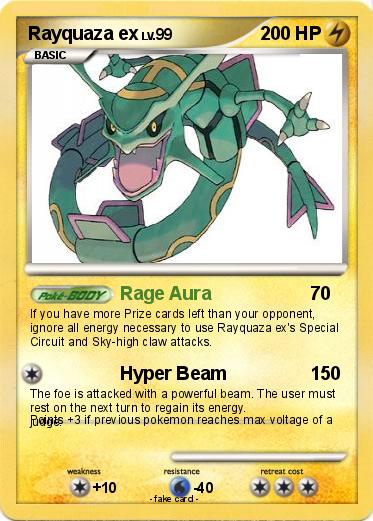 Pokemon Rayquaza ex