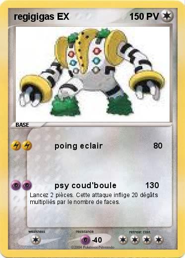 Pokemon regigigas EX 
