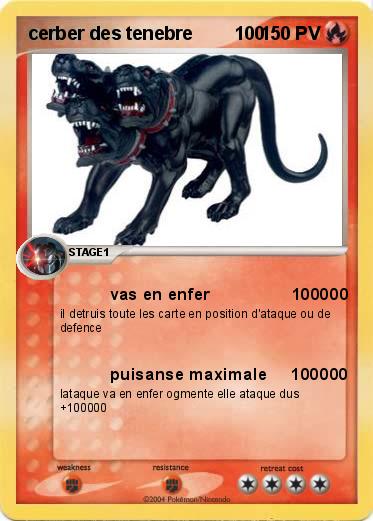Pokemon cerber des tenebre        100