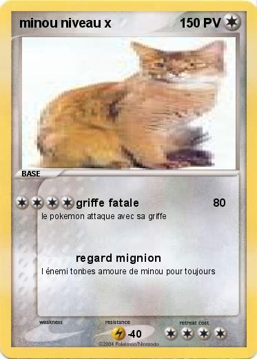Pokemon minou niveau x