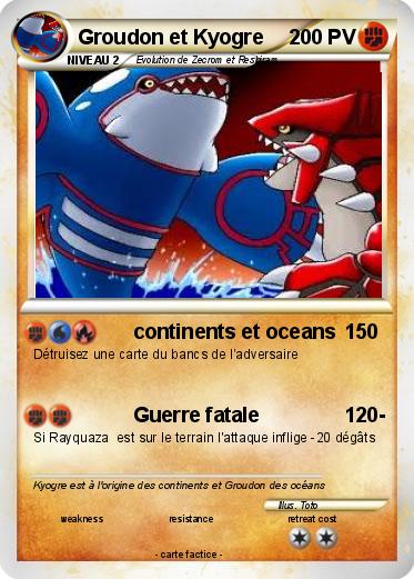 Pokemon Groudon et Kyogre