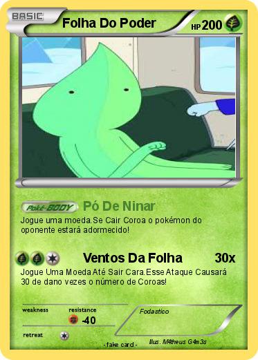 Pokemon Folha Do Poder