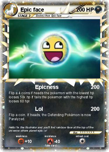 Pokemon Epic face