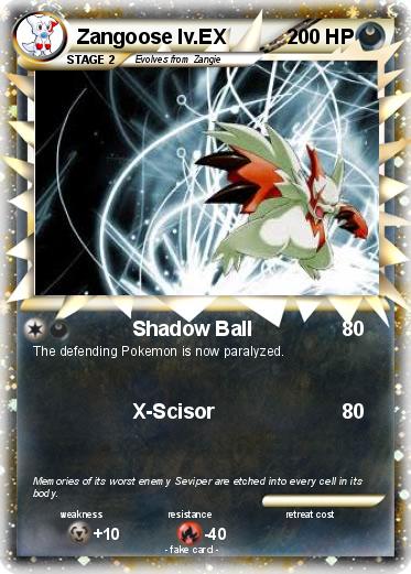 Pokemon Zangoose lv.EX