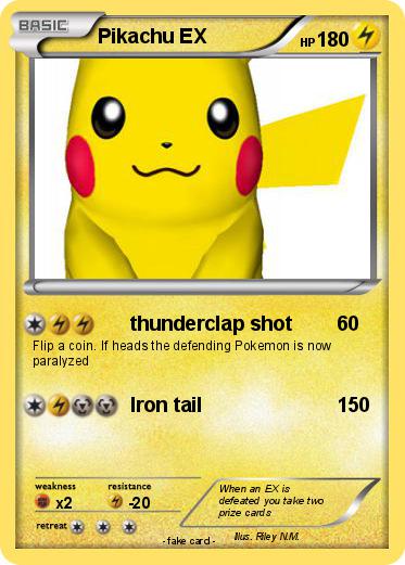 Pokemon Pikachu EX